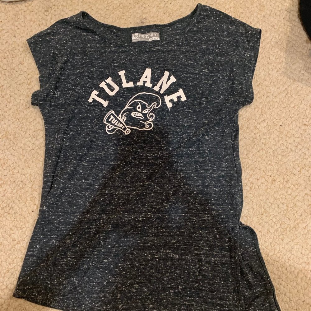Green tulane short sleeve shirt